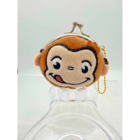 Curious George Plush Coin Purse Keychain Mini Change Pouch Sanrio Style - Picture 2 of 9